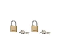 THIRARD - Lot de 2 cadenas Type1+, 30mm, anse acier, 2 clés/cadenas, s'entrouvrant avec la même clé - THIRARD