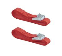 THIRARD - Lot de 2 sangles de serrage 2.5m à boucle autoserrante rouge - THIRARD