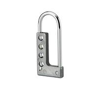 THIRARD Moraillon de Consignation Aluminium, Isolé, 4 Cadenas | Condamnation Collective LOTO pour Maintenance Industrielle, Sécurité des Intervenants sur Point d'Énergie