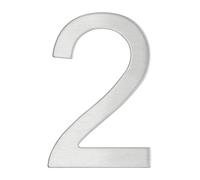 THIRARD - Chiffre 2 adhésif, inox, H.76mm