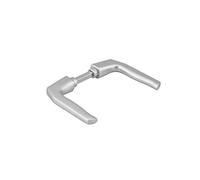 THIRARD Paire de Béquilles pour Porte, Carré 8 mm, 1 Portée, Argent, Conçue pour Équiper Les Portes d'entrée Jusqu'à 70 mm d'épaisseur avec Serrure, Aluminium, Finition Argent Anodisé