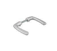 THIRARD - Paire de Béquilles pour Porte d'Entrée - Aluminium Anodisé - Usage Pratique - Carré 7 mm - Ø 110 mm - Finition Argent Élégante - Conçue pour Portes jusqu'à 70 mm