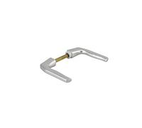 THIRARD - Paire de Béquilles pour Porte d'Entrée - Aluminium Anodisé - Usage Pratique - Carré 8 mm - Finition Argent Élégante - Conçue pour Portes jusqu'à 70 mm