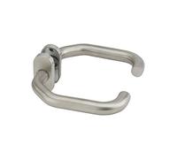 THIRARD - Paire de béquilles pour porte, carré 7mm, aspect inox - THIRARD