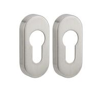 THIRARD - Paire de rosaces ovales, inoxCP