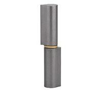 THIRARD - Paumelle de Porte d'Entrée et d'Intérieur à Souder - Acier Zingué - Bague Laiton - Fixation Facile - Usage Pratique - Design Élégant - H.120 mm - Gris