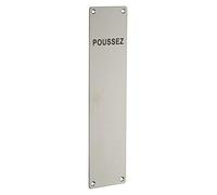 THIRARD - Plaque PUSH inox 300mm
