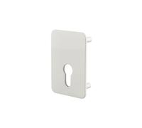 THIRARD - Plaque de Renfort Cylindre Profilé pour Verrou - Fixation Par Vis - Sécurisation de Porte - Résistant - Pratique - Finition Élégante - Époxy Blanc