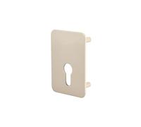 THIRARD - Plaque de Renfort pour Verrou - Fixation Par Vis - Finition Époxy Blanc - Résistante - Idéale pour Sécuriser Vos Portes - Facile à Installer - Jaune/Doré