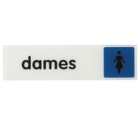 THIRARD - Plaque de signalisation Dames, plexiglass adhésif, 170x45mm