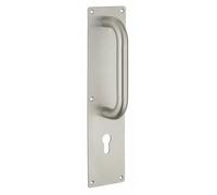 THIRARD Poignée de tirage inox 304 sur plaque 300x75 mm - poignée Ø19 L220 mm vis fournies