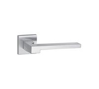 THIRARD Poignée sur Rosace Ginevra Chrome Brillant pour Portes Intérieures - Béquilles Alliage - Vis de Fixation Invisibles - Carré Acier 7MM - Ressort de Rappel