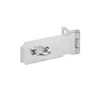 THIRARD - Porte Cadenas pour Fermeture de Coffre et Porte - Acier Zingué - Pratique pour Équiper Vos Ouvertures - Recouvrement des Vis - Longueur 100 mm - Gris