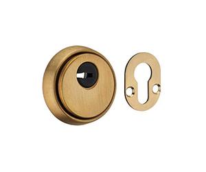 THIRARD - Rosace fermée porte d'entrée, laiton satiné