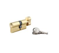 THIRARD Cylindre de serrure à bouton, 30B x 40 mm, Laiton, 3 clés incluses