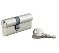 THIRARD, SA, Cylindre de serrure double entrée, 30 x 55 mm, Nickel, 3 clés | Protection anti-arrachement, finition nickelée, mécanisme à goupilles, compatible portes intérieures et extérieures
