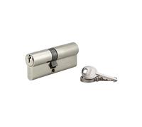 THIRARD, SA, Cylindre de serrure double entrée, 35 x 45 mm, Nickel, 3 clés | Protection anti-arrachement, finition nickelée, mécanisme à goupilles, compatible portes intérieures et extérieures