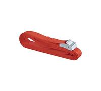 THIRARD - Sangle de Serrage à Boucle Autoserrante - Polyester - Boucle à Came 30 mm en Zamak à Dents Multiples - Pour Transport - Fixation Robuste - 25 mm x 5 m - Rouge