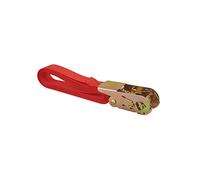 THIRARD - Sangle de Serrage à Cliquet - Polyester Résistant - pour Transport et Bricolage - Fixation Robuste et Pratique - Utilisation Facile - 25 mm x 3 m - Rouge