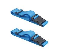 THIRARD - Lot de 2 sangles de serrage, 1.80m à boucle plastique, bleu