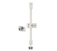 THIRARD - Serratura in Applique Horga A2P* a Fouillot per Porta d'Ingresso - Sinistra - 3 Punti - Porta da 1,65 a 2,25 m - Cilindro Transit2-30x70 mm - Spessore 50 mm Max - Bianca - 4 Chiavi