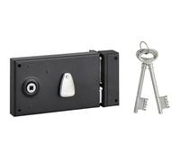 THIRARD - Serrure Applique 4 Gorges Fouillot 140X80 Droite, Noir