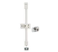 THIRARD - Serrure en Applique Horga A2P* à Fouillot Droite - Cylindre Transit2 30 x 65 mm - Pour Porte 50 mm Max - Coffre Cambré 88 x 140 mm - Axe 70 mm - 3 Points - Blanc - 4 Clés Incluses