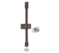 THIRARD - Serrure en Applique Horga A2P* à Fouillot pour Entrée Droite - 3 Points - Cylindre Transit2 30 x 65 mm - Pour Porte 45 mm Max - Coffre Cambré 88 x 140 mm - Marron - 4 Clés Incluses