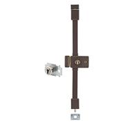 THIRARD - Serrure en Applique Horga A2P* à Fouillot pour Entrée - Gauche - 3 Points - Porte de 1,65 à 2,25 m - Cylindre Transit2 30 x 70 mm - Axe 70mm - Marron - 4 Clés Incluses