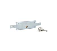 Thirard Serrure applique horizontale à cylindre pour rideau métallique 2 pts 157×55 zingué 3 clés