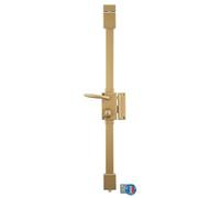 THIRARD - Serrure en applique Targa à fouillot pour porte d'entrée, droite, 3 pts, Transit2 Ø23mm, axe 45mm, or, 4 clés