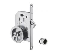 THIRARD - Serrure encastrable à crochet à clé pour porte coulissante, axe 50mm, bouts ronds