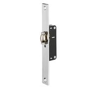 THIRARD - Serrure Encastrable à Rouleau pour Porte Battante - Bouts Carrés - Coffre Acier Zingué - Têtière Acier Nickelé Chromé - Verrouillage Efficace - Gris