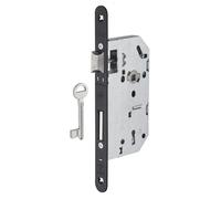 THIRARD - Serrure encastrable Monomax NF à clé pour porte de chambre, axe 50mm, bouts ronds, 1 clé - THIRARD