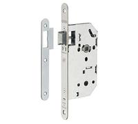 THIRARD - Serrure encastrable Monomax NF bec de cane pour porte intérieur, axe 50mm, bouts ronds, têtière inox