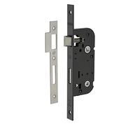 THIRARD - Serrure encastrable NF à condamnation pour salle de bain et toilette, axe 40mm, bouts carrés, noir