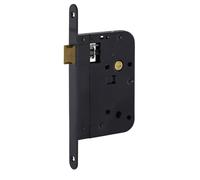 Serrure à larder monopoint XL - pêne demi-tour - axe 70 mm - noir FTH THIRARD