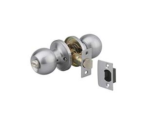 THIRARD - Serrure horizontale tubulaire en applique à condamnation pour porte d'entrée, axe réglable, chromé, 3 clés