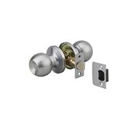 THIRARD Serrure Horizontale Tubulaire en Applique, Axe Réglable, Chromé | Pour Porte Intérieur, Réversible Droite/Gauche, 1 Point de Fermeture, Acier, Finition Mat, Garantie 5 Ans