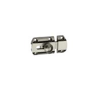 THIRARD Targette Acier Satiné | targette de porte, acier, finition satiné, meuble, gris, montage en applique, pose réversible