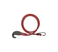 THIRARD - Tendeur en Caoutchouc à Crochets - Tendeur Ajustable - Cordon en Latex - Fixation Ajustable pour Vélo et Plein Air - Crochets en Acier Simple - 8 mm x 1 m - Rouge