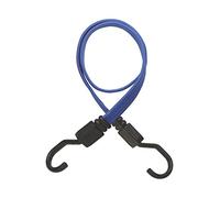 THIRARD - Tendifilo in Gomma con Ganci - Corda in Lattice - Arricciatura Piatta - Per Sicurezza Carichi - Ganci in Plastica - Facilità d'Uso - 18 mm x 80 cm - Blu