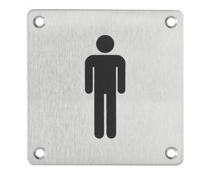 THIRARD - Thirard - Plaque signalétique 100x100 mm WC Homme à visser