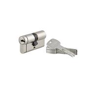 Thirard Cylindre de serrure Transit 2 Double entrée 30 x 30 mm Laiton Anti-arrachement – Lot de 1