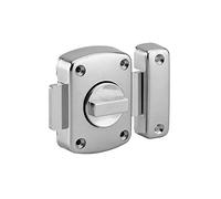 THIRARD - Verrou à bouton Alouette pour porte intérieure, 50mm, acier, époxy argent