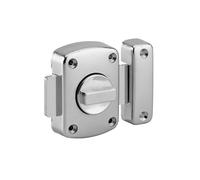 THIRARD - Verrou à bouton Alouette pour porte intérieure, 50mm, acier, époxy argent - THIRARD