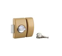 THIRARD - Verrou à Bouton Design 5 pour Porte d'Entrée - Cylindre Laiton 50 mm - Ø 23 mm - Acier Époxy Bronze - 3 Clés Plates Crantées - Hauteur 94 mm - Largeur 60 mm