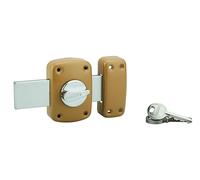 THIRARD Verrou à Bouton et Cylindre Acier Cylindre 30 mm Verni