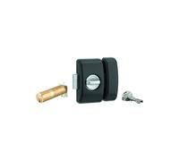 THIRARD - Verrou à Bouton Universel Ajustable - Cylindre Laiton 35-80 mm - Acier Noir - 3 Clés - Sécurité Domestique - Porte d'Entrée - Bouton/Cylindre - Noir