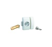 THIRARD - Verrou à Bouton Universel Ajustable HG 5 - Cylindre 35 à 80 mm - Acier - 5 Clés - Époxy Blanc - Sécurité Domestique - Bouton/Cylindre - Blanc